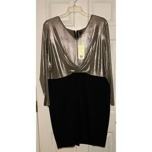 Sixth & Lane dress. Shimmer bodice with black skirt.‎ Size 24